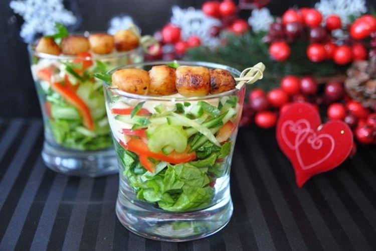 Salade aux fruits de mer et mayonnaise au wasabi - salades avec recettes de mayonnaise