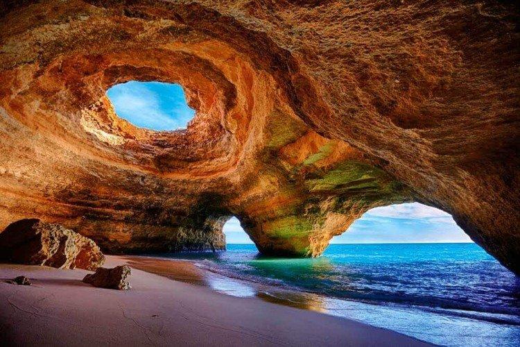 Grotte marine en Algarve, Portugal - Les plus beaux endroits du monde