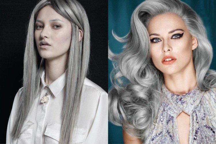 Icy silver - la couleur de cheveux la plus en vogue 2020-2021
