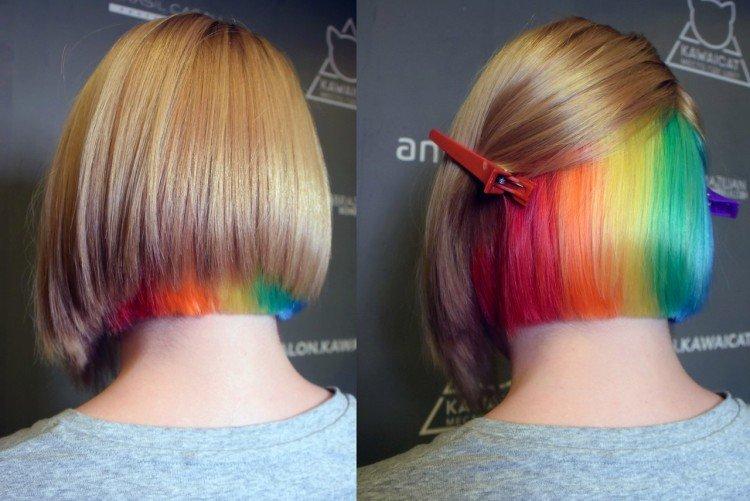 Teinture cachée - la couleur de cheveux la plus en vogue 2020-2021