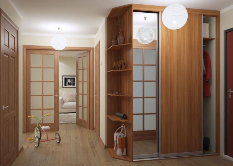 Armoire coulissante dans le couloir - modèles et photos