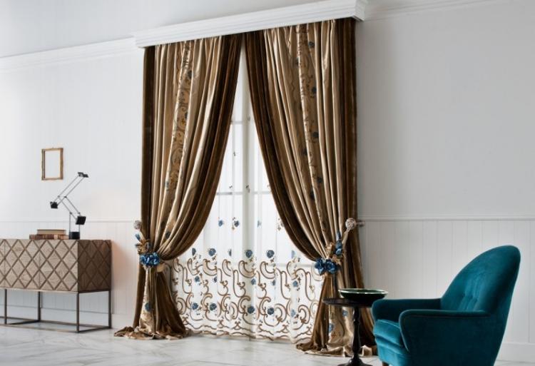 Rideaux italiens - Types de rideaux pour le salon