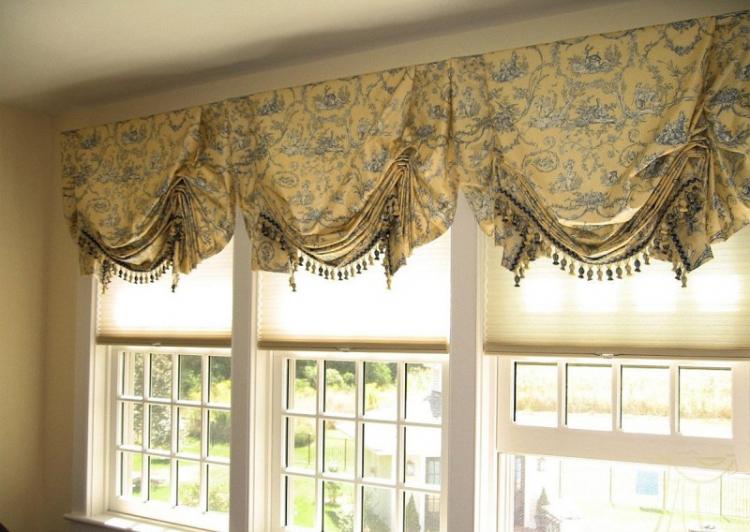 Rideaux anglais - Types de rideaux pour le salon