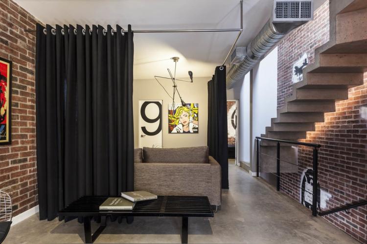 Rideaux pour le salon - photo