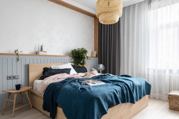 Tulle transparent - Rideaux de chambre contemporains