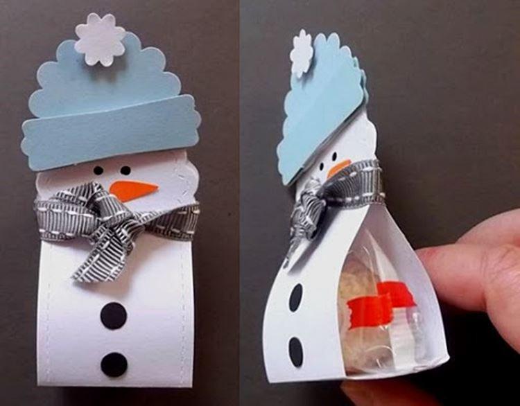 DIY bonhomme de neige en papier - photos et idées