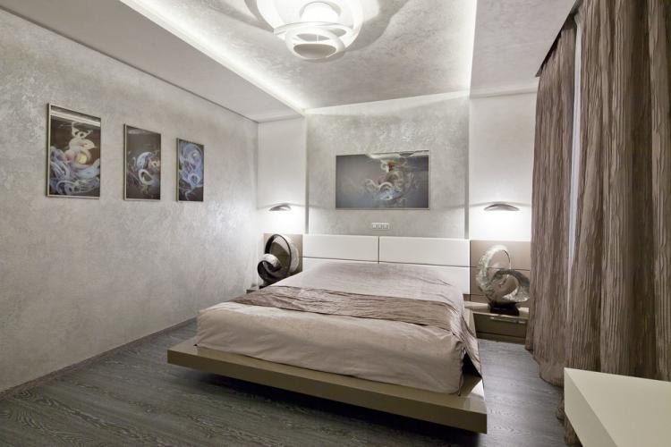 Chambre La chaleur du minimalisme - design d'intérieur