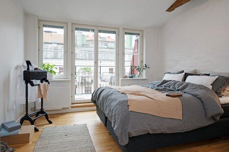 Conception de plafond - Conception de chambre de style scandinave