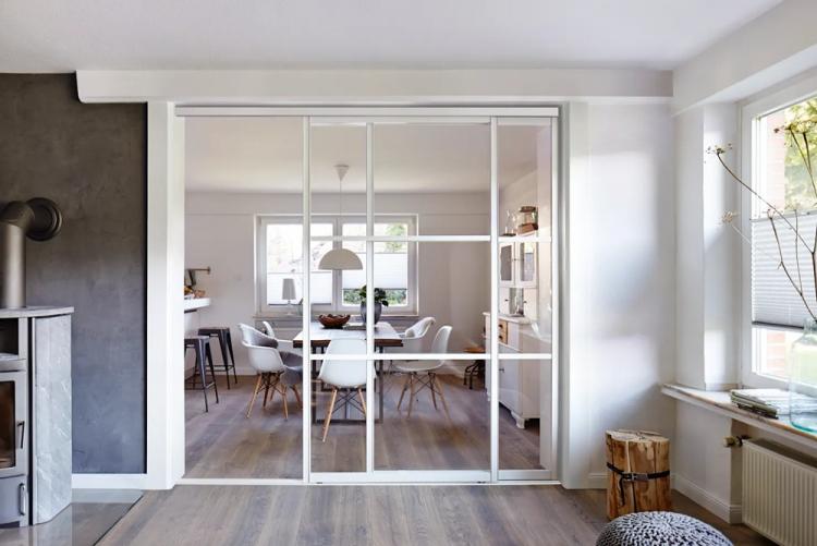 Cloisons vitrées dans la cuisine - Design d'intérieur