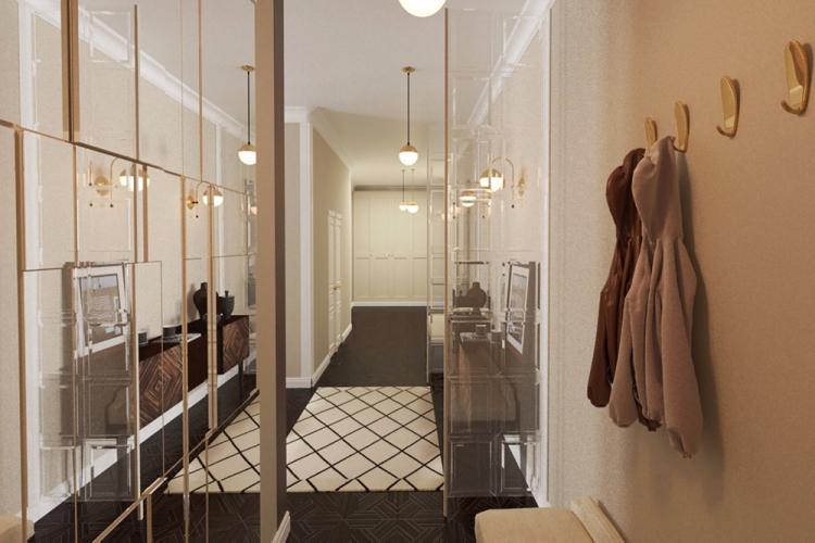 Cloisons vitrées dans le couloir - Design d'intérieur