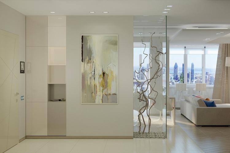 Cloisons vitrées dans le couloir - Design d'intérieur