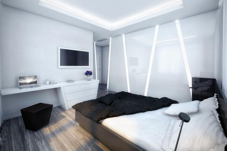 Décoration de plafond - Style high-tech à l'intérieur