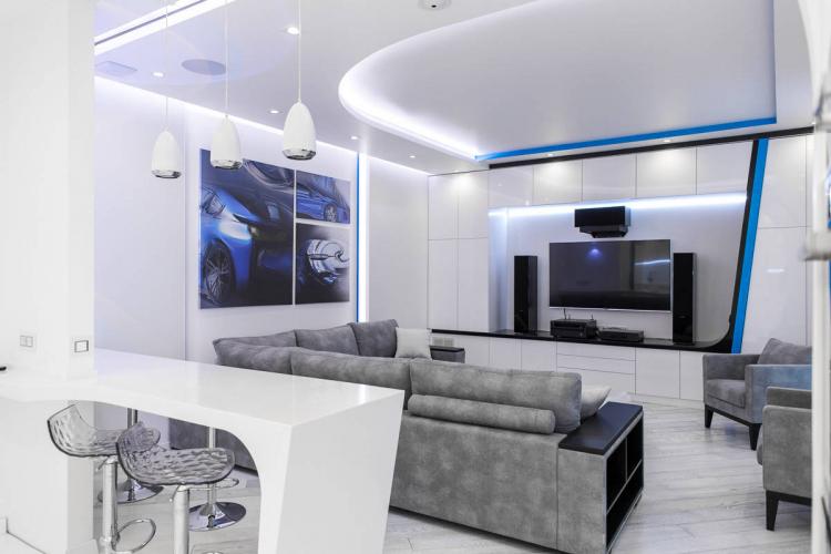 Éclairage et décoration - Style high-tech à l'intérieur