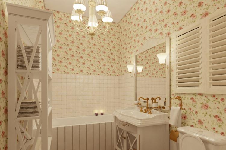 La Provence à l'intérieur de la salle de bain