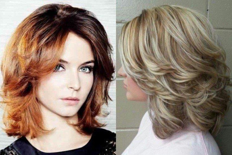 Coupe de cheveux en cascade sans frange pour cheveux courts
