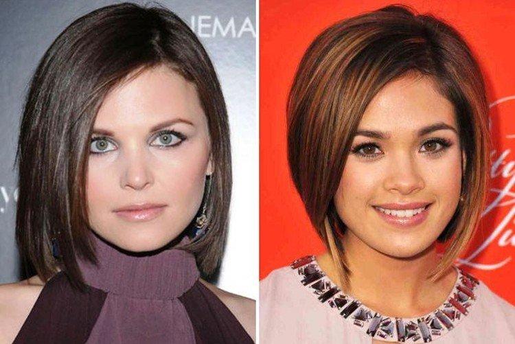 Bob-square sans frange - Coupes de cheveux pour femmes obèses