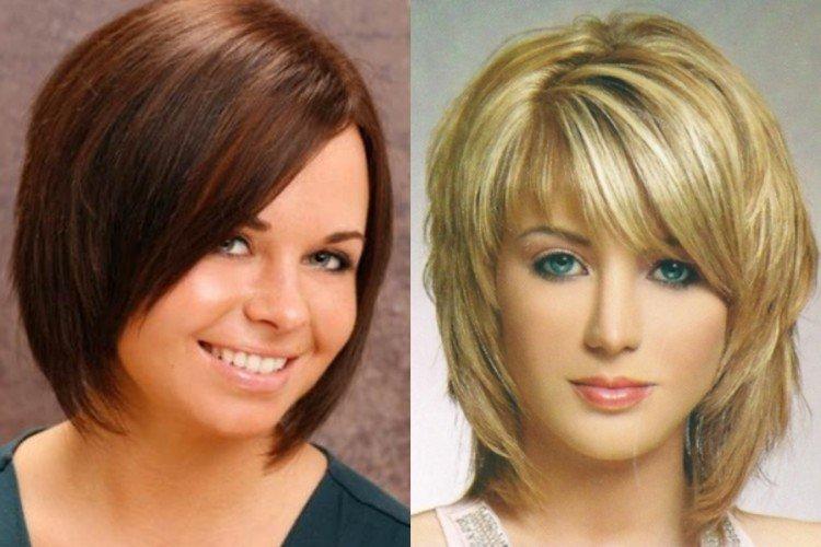 Cascade et superposition - Coupes de cheveux pour cheveux courts pour un visage rond