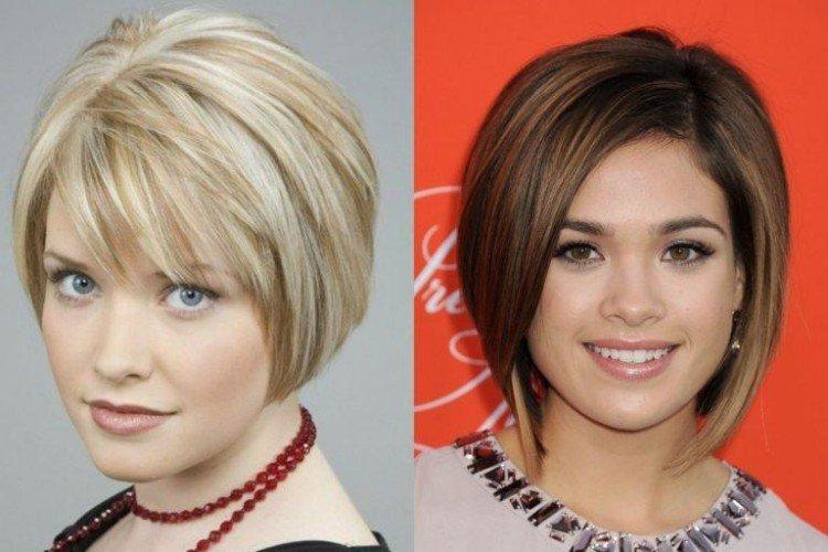 Coupe de cheveux Bob pour cheveux courts pour un visage rond