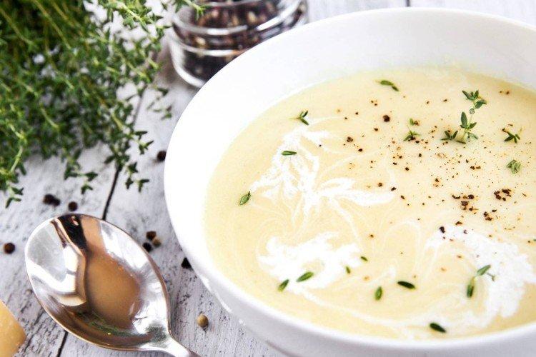 Soupe à la purée crémeuse - délicieuses recettes