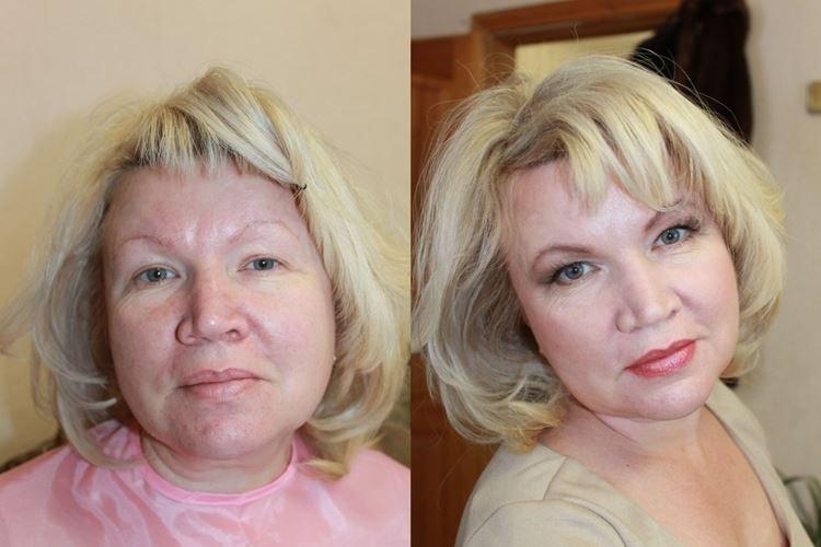 Maquillage de mariée d'âge