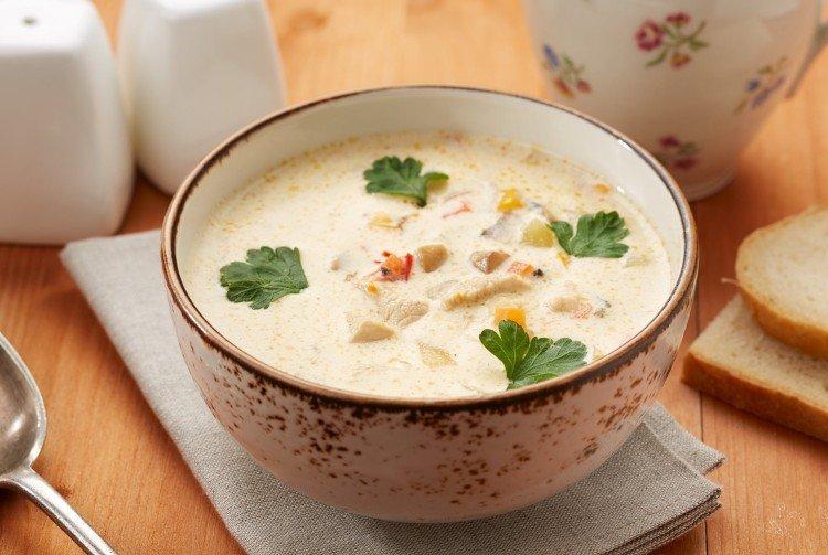 Soupe au fromage Épicé - recette de soupe à base de fromage fondu