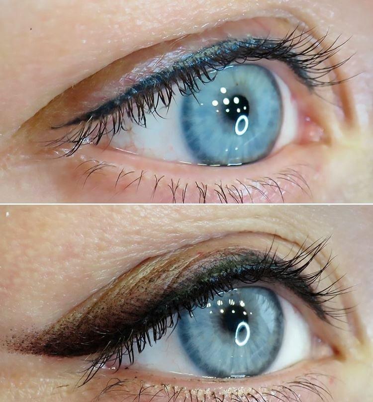 Tatouage des yeux - photos avant et après