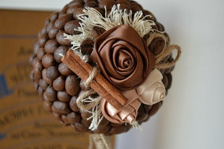 Topiaire de grains de café bricolage - photos et idées