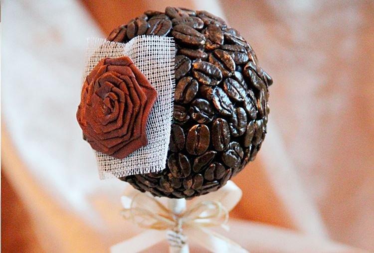 Topiaire de grains de café bricolage - photos et idées