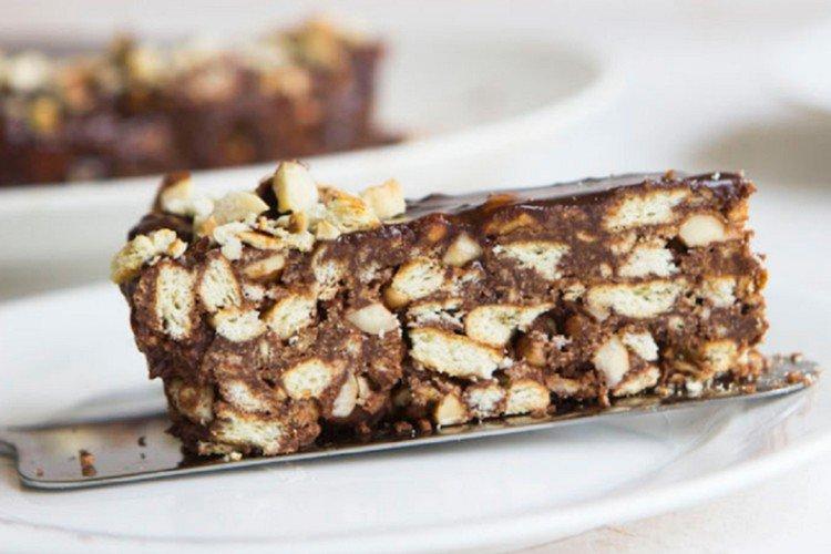 Gâteau aux biscuits au Nutella sans cuisson - recettes