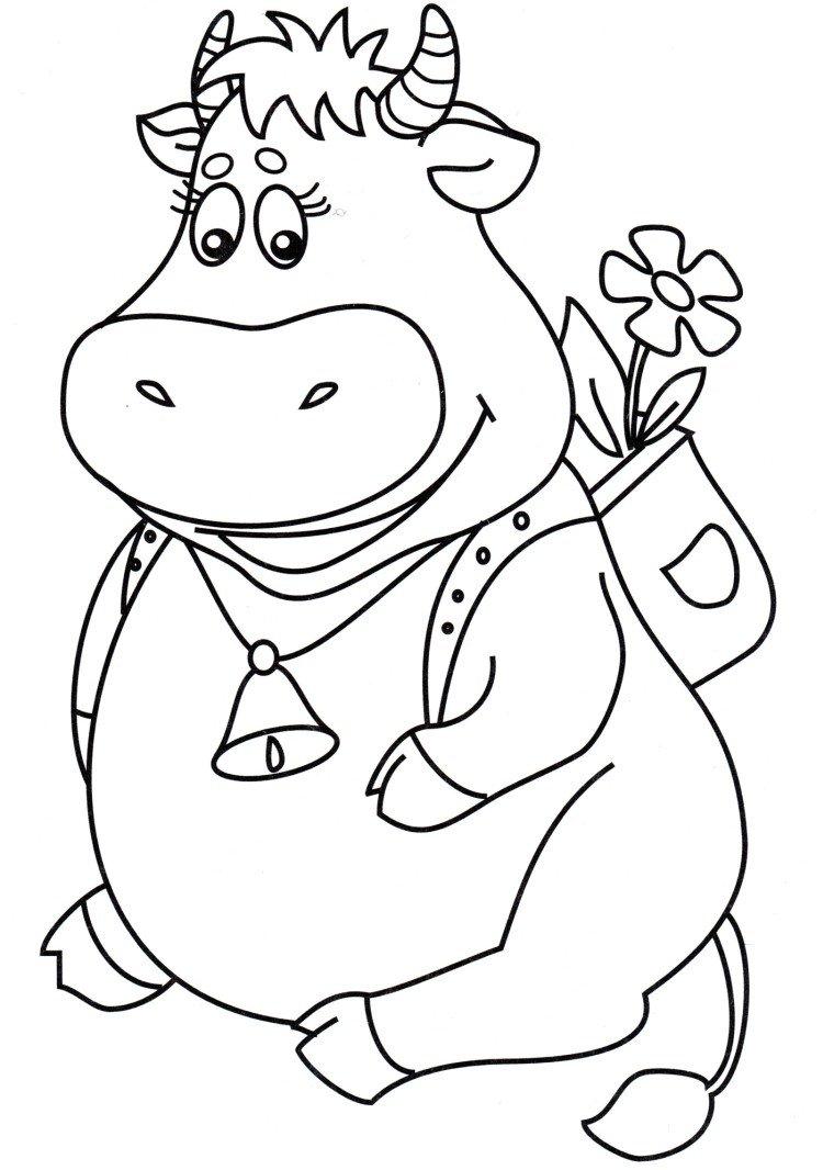 Pochoirs du taureau sur les fenêtres pour le nouvel an 2021 - photo