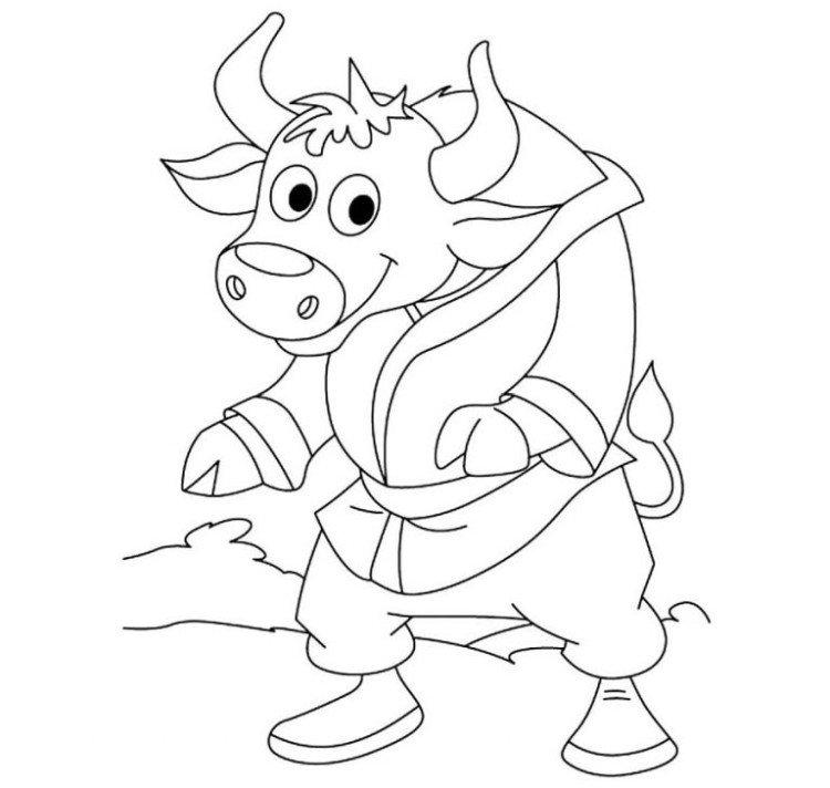 Pochoirs du taureau sur les fenêtres pour le nouvel an 2021 - photo