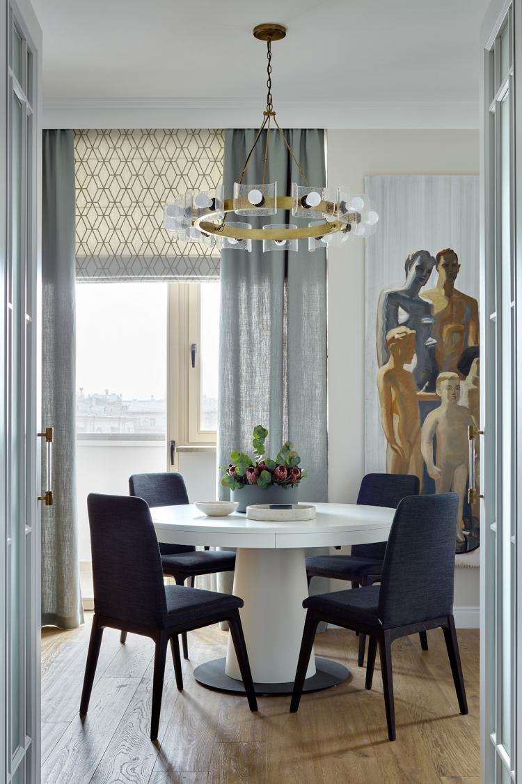 Appartement de trois pièces dans le complexe résidentiel Kamelot, Khamovniki - design d'intérieur