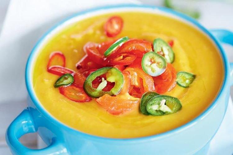 Soupe de potiron au poivre et abricots secs - recettes