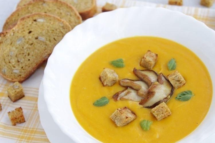 Soupe de potiron aux champignons - recettes