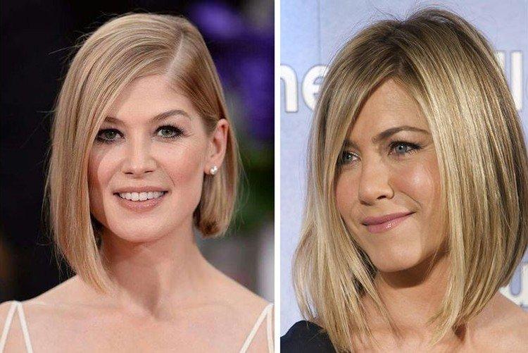 Carré allongé sans frange avec séparation latérale