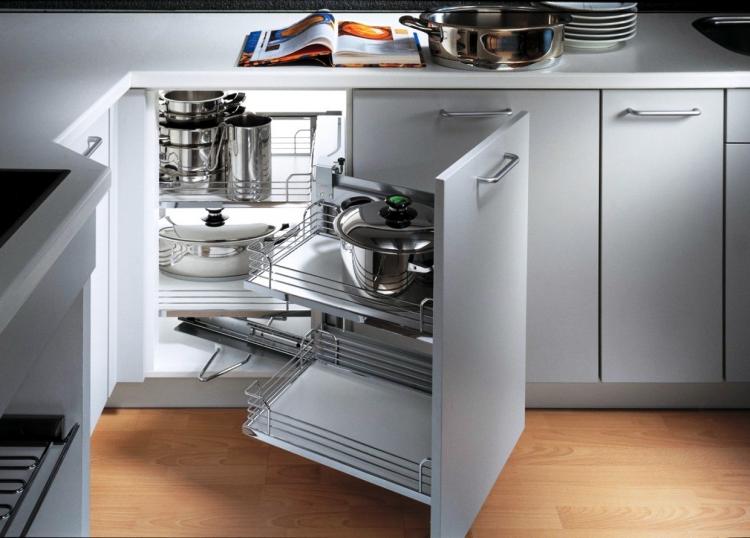 Systèmes de rangement d'angle - Cuisines d'angle