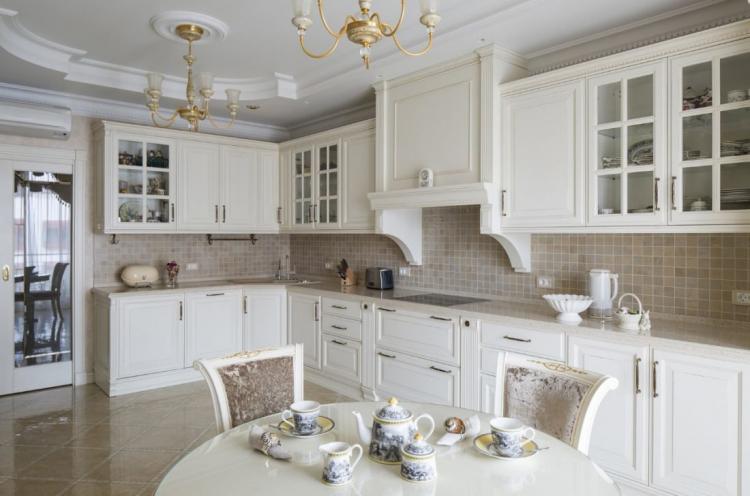 Cuisines d'angle - photos de vrais intérieurs