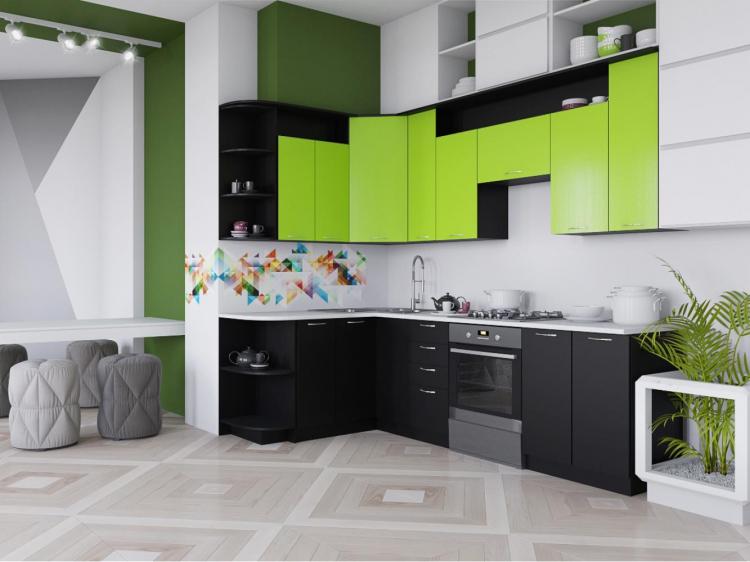 Cuisines d'angle - photos de vrais intérieurs