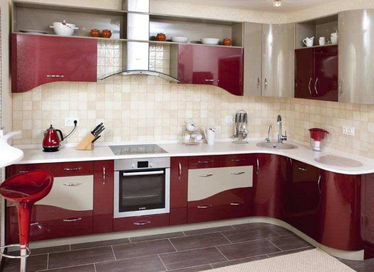 Cuisines d'angle - photos de vrais intérieurs