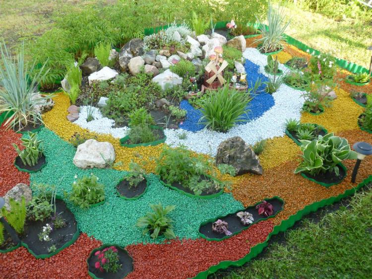 Pierres et sable - Décorations de jardin décoratives DIY