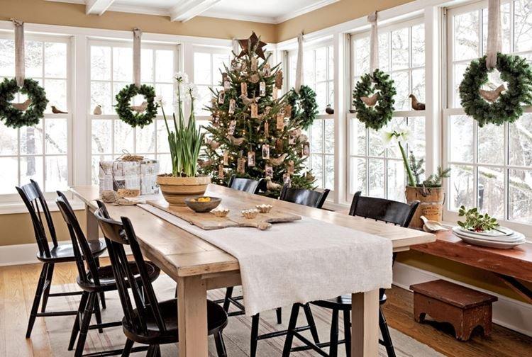 Décorations de fenêtre pour le Nouvel An - photos et idées