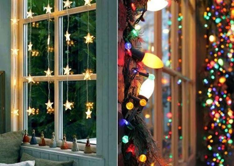 Décorations de fenêtre pour le Nouvel An - photos et idées