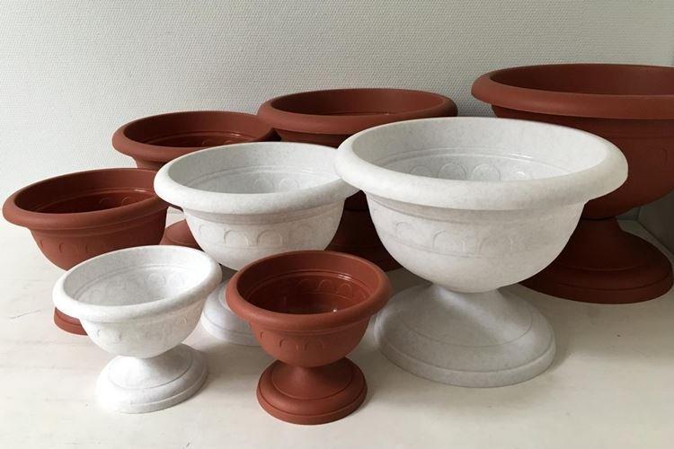 Pots de fleurs en plastique - Pots de fleurs d'extérieur