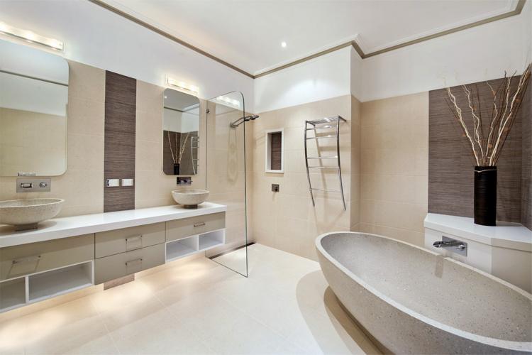 Conception de salle de bain dans un style moderne - photo