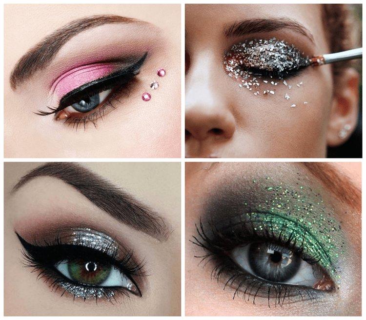 Paillettes - Maquillage de soirée