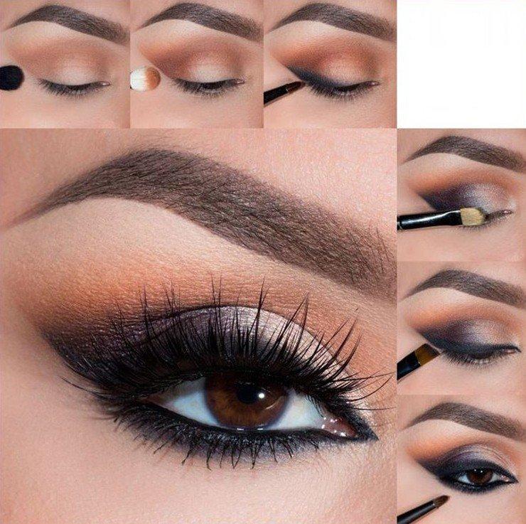 Maquillage de soirée - photos étape par étape