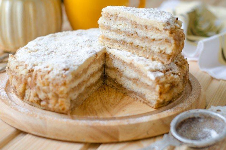 Tarte aux pommes maigre au four - recettes