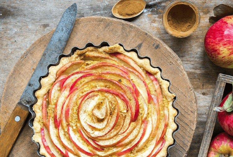 Tarte aux pommes Thé à la rose au four - recettes