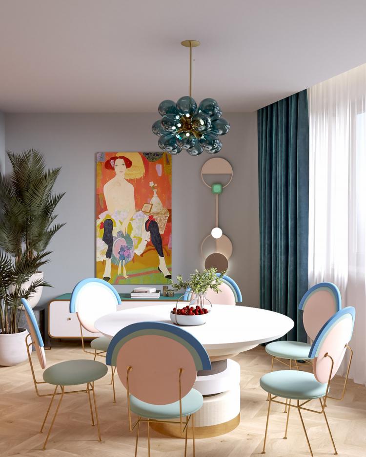 Appartement lumineux pour une jeune famille - design d'intérieur