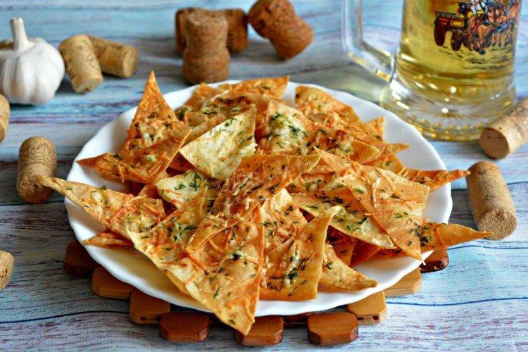 Chips Lavash - Snacks à la bière à la maison